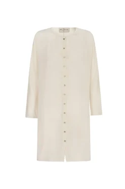 Agnes, ivory silk shirt