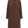 Agnes, plum silk shirt