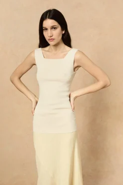 Alaska, ivory tank top