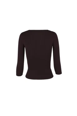 Alaska, plum long sleeve sweater