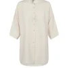 Alba, vanilla silk shirt