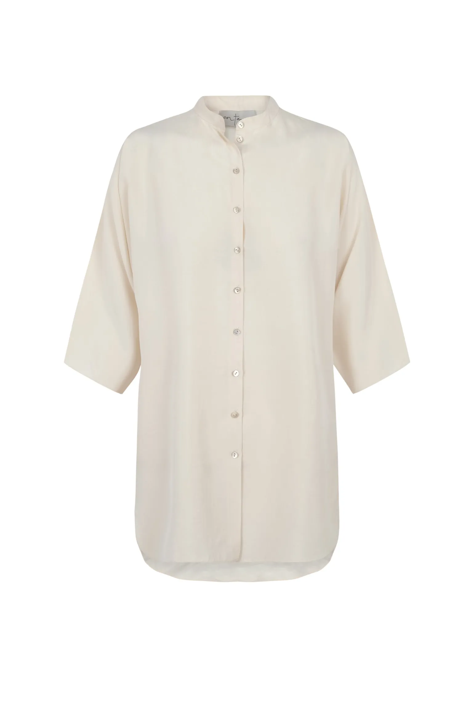 Alba, vanilla silk shirt