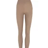 Alice, cocoa stretch cupro leggings