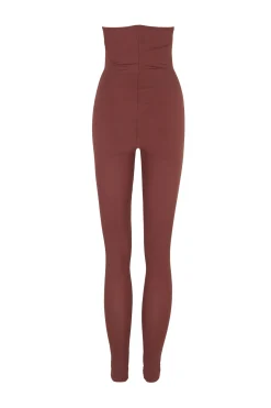 Alice, garnet stretch cupro leggings