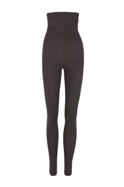 Alice, graphite stretch cupro leggings
