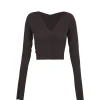 Alice, graphite stretch cupro top