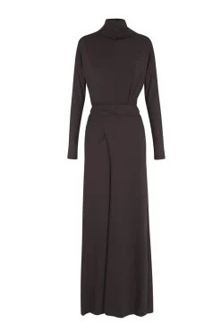 Alice, graphite stretch cupro dress