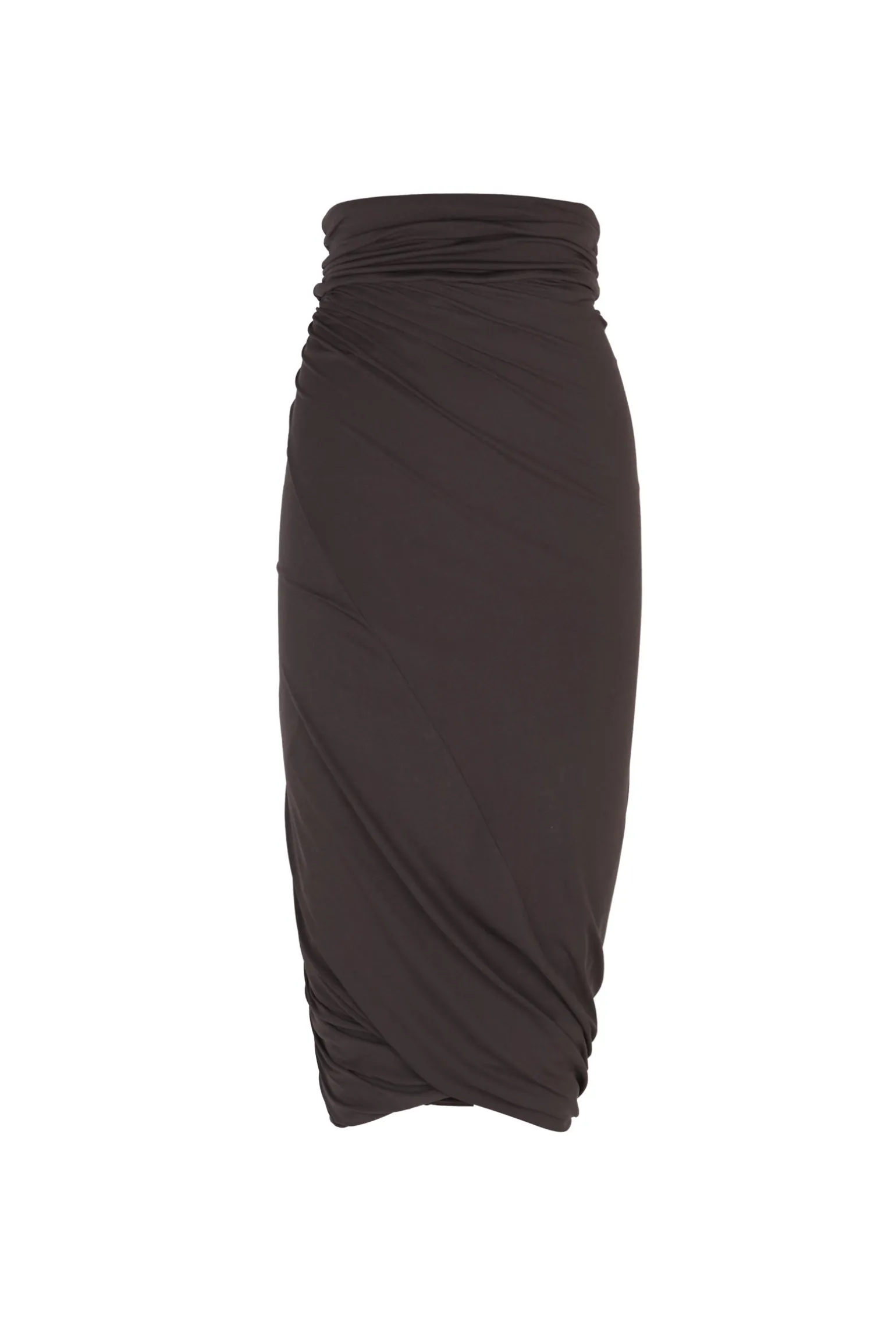 Alice, graphite stretch cupro skirt