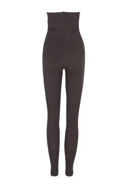 Alice, graphite stretch cupro leggings