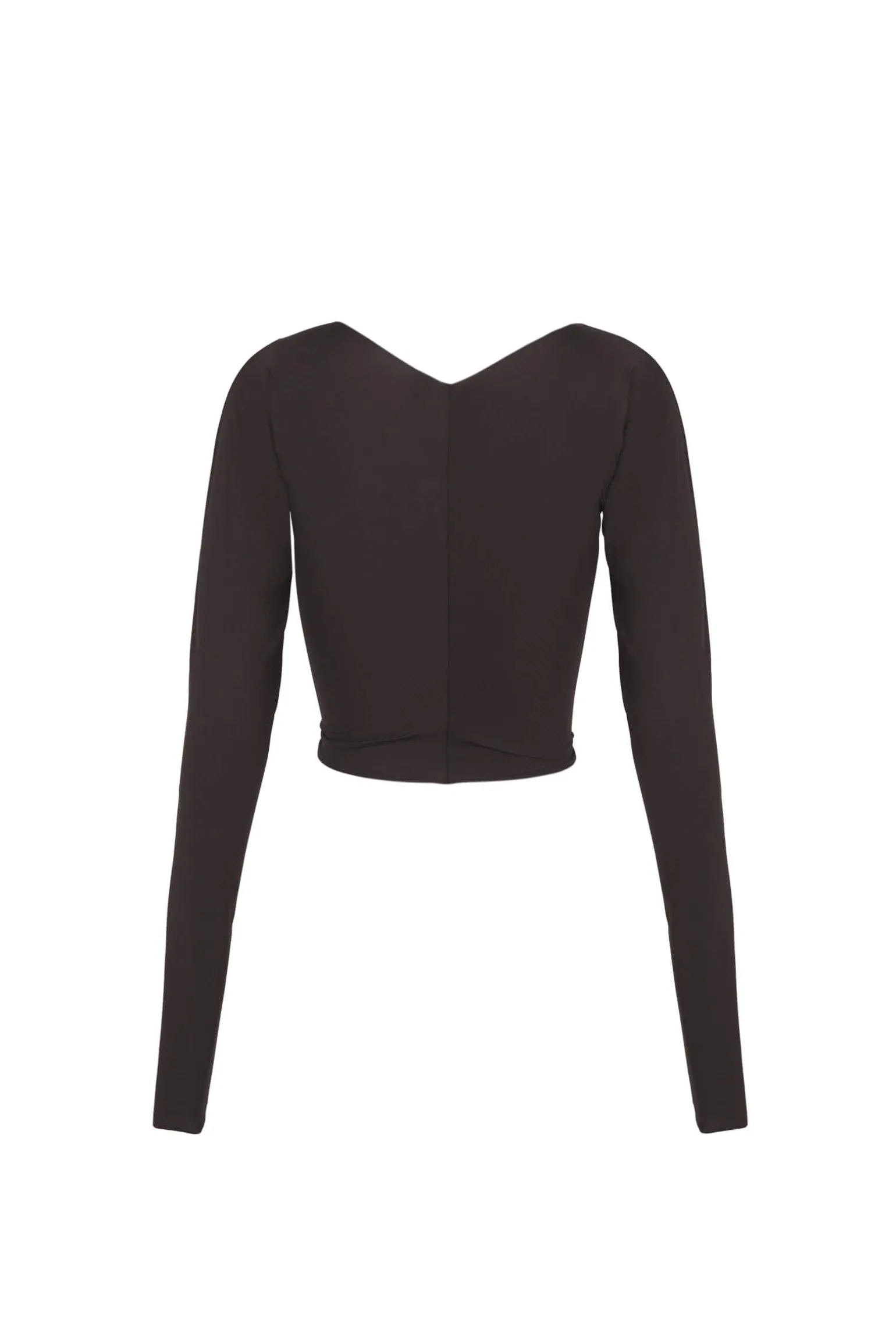 Alice, graphite stretch cupro top