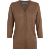 Alon, cinnamon linen and silk cardigan