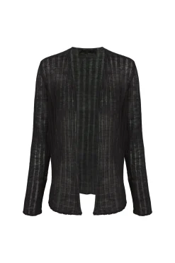 Antico, graphite hemp cardigan