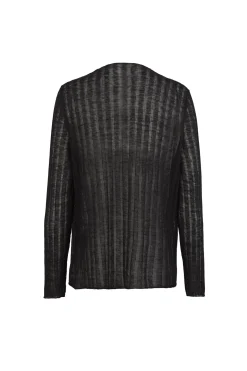 Antico, graphite hemp cardigan