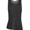Antico, graphite hemp knit top
