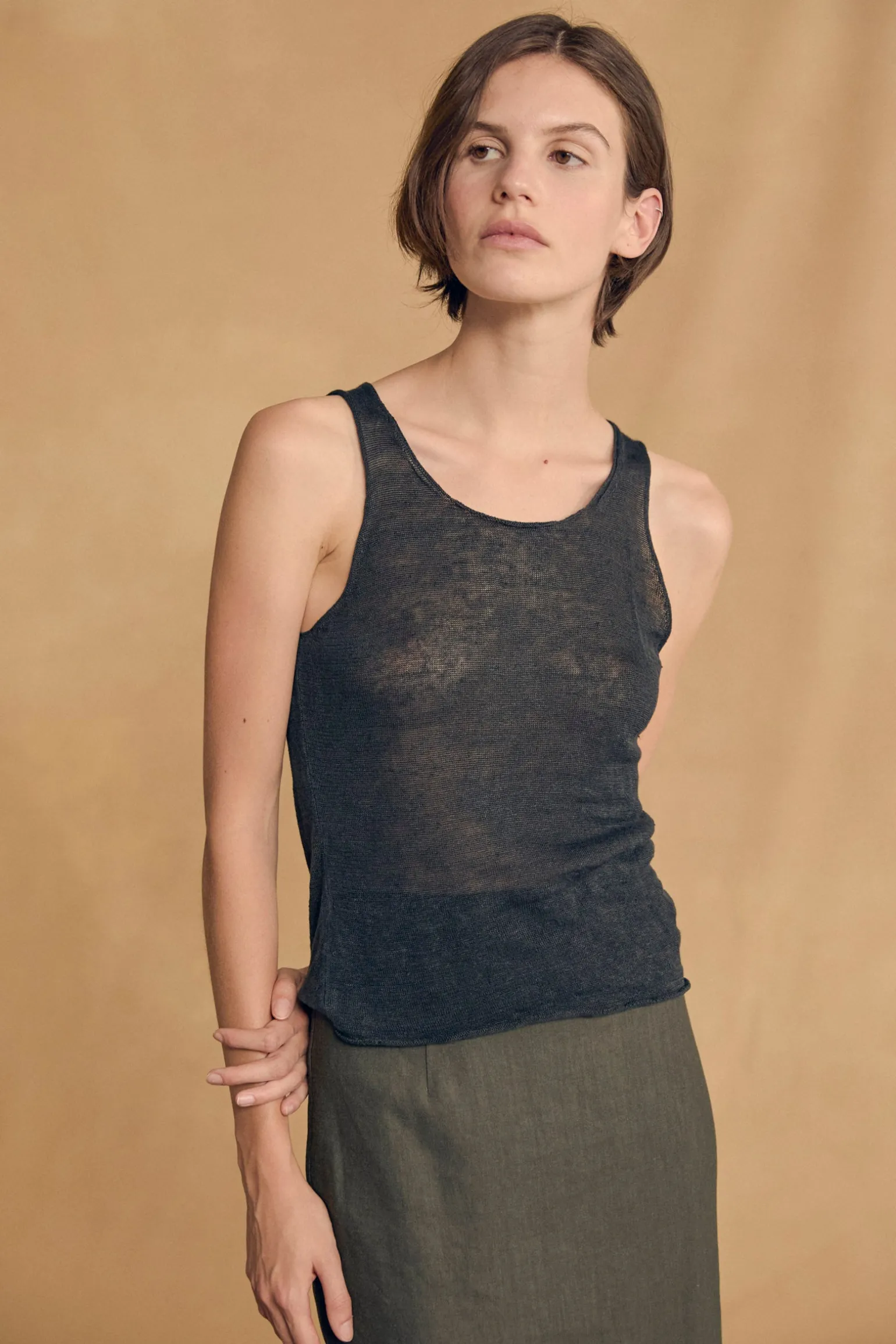 Antico, pink knit top