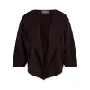Arco, jacket in burgundy linen and cupro