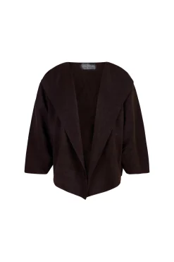 Arco, jacket in burgundy linen and cupro
