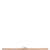 Aro S, thin belt in beige suede