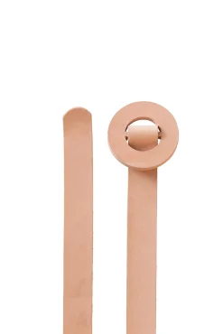 Aro S, thin belt in peach leather