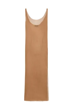 Aura, bronze silk bambula tank top