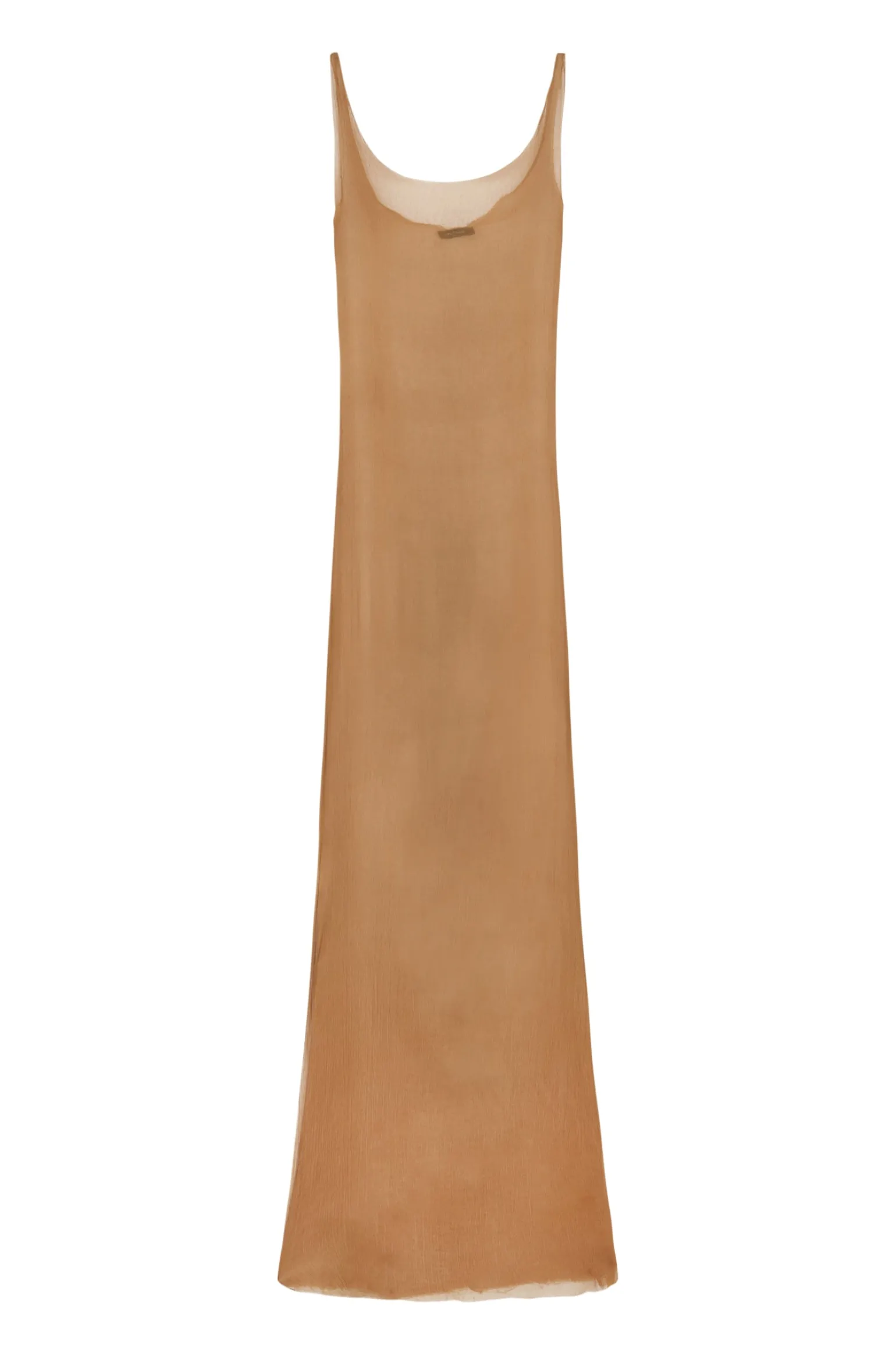 Aura, bronze silk bambula camisole dress
