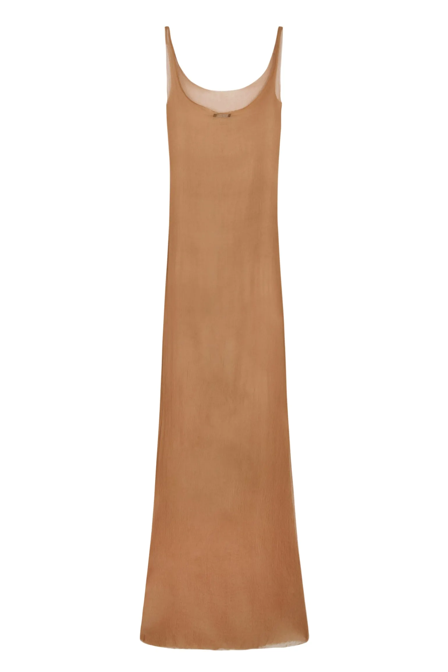 Aura, bronze silk bambula camisole dress