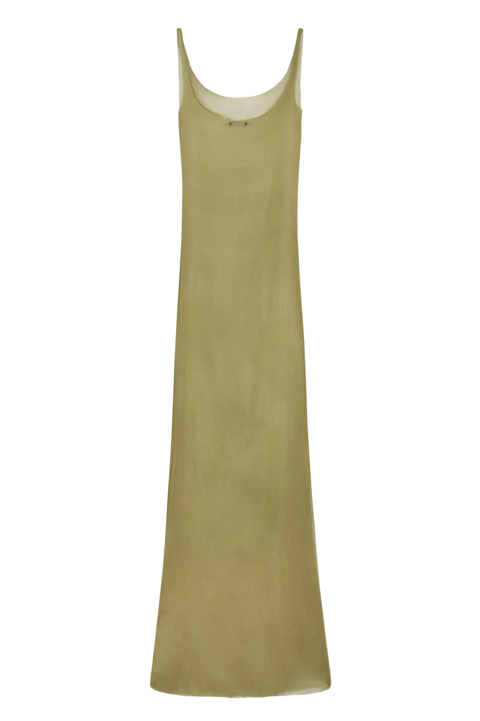 Aura, pistachio silk bambula camisole dress