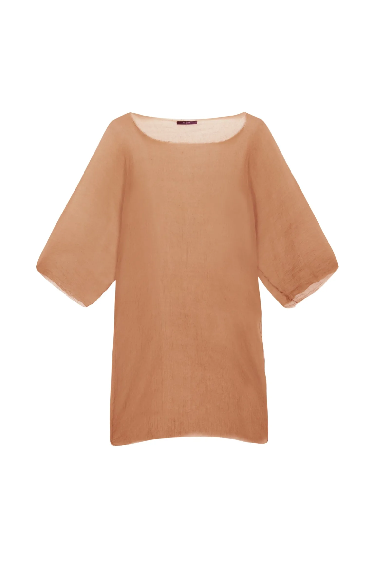 Aurora, bronze silk top
