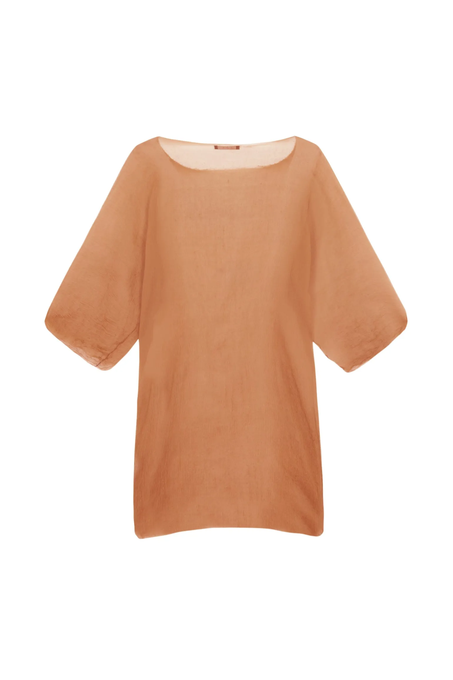 Aurora, bronze silk top