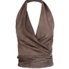 Ave, fade cocoa halter top