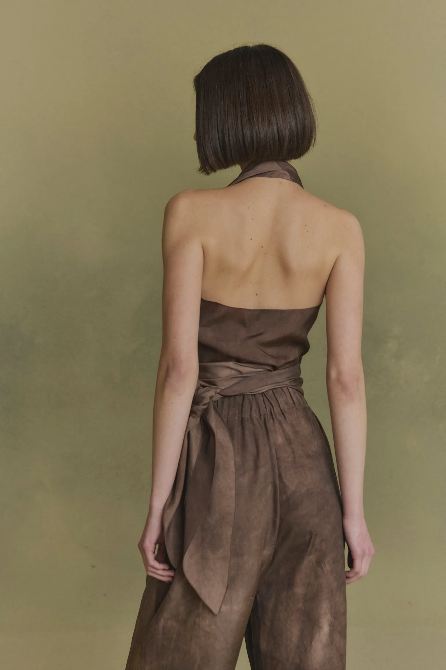 Ave, fade cocoa halter top