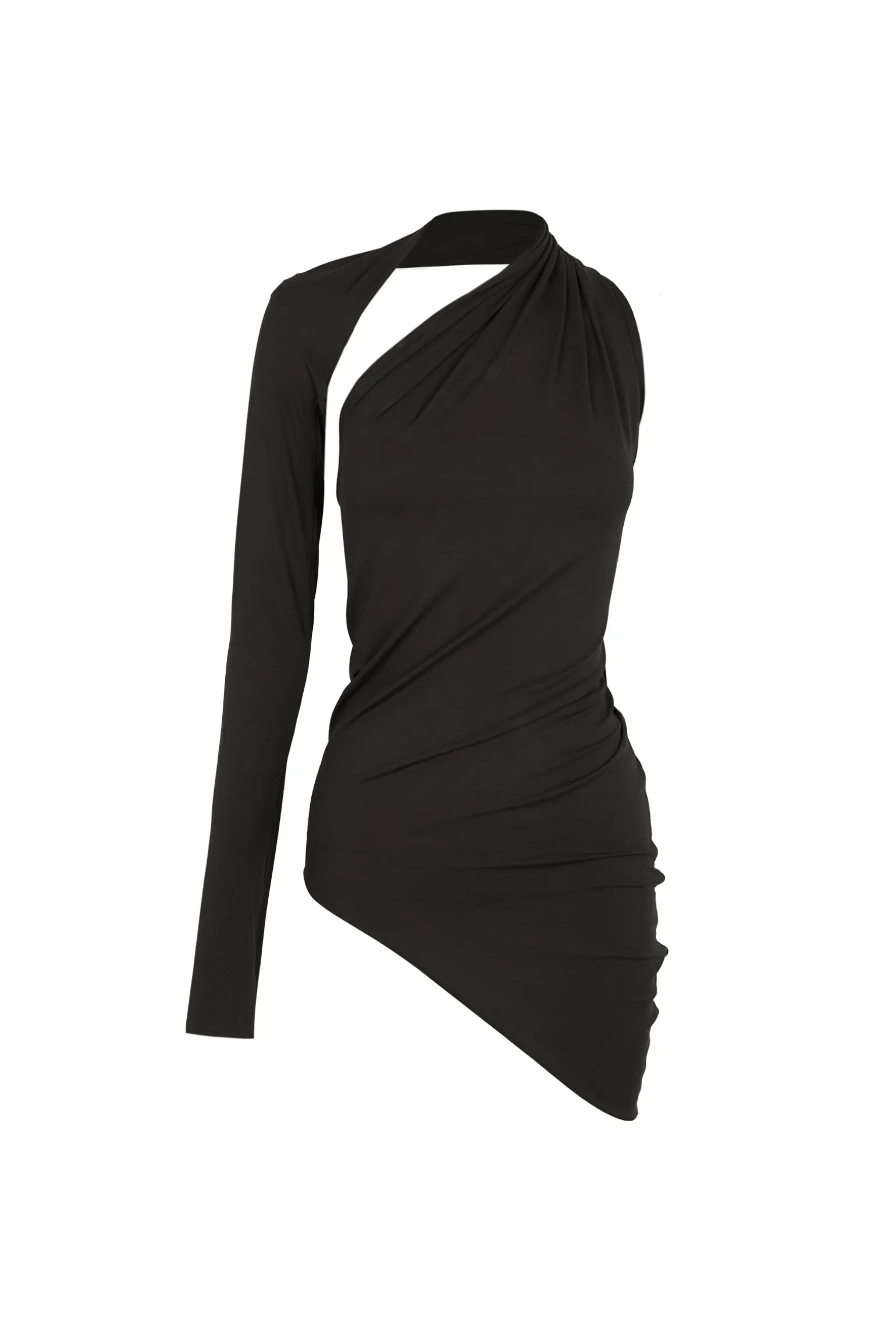 Babar, asymmetric top in graphite stretch cupro