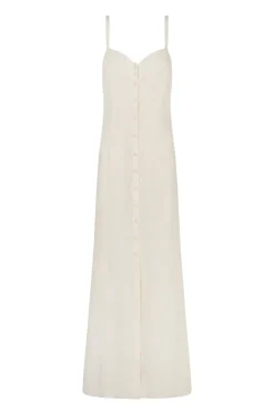 Bambina, ivory linen dress