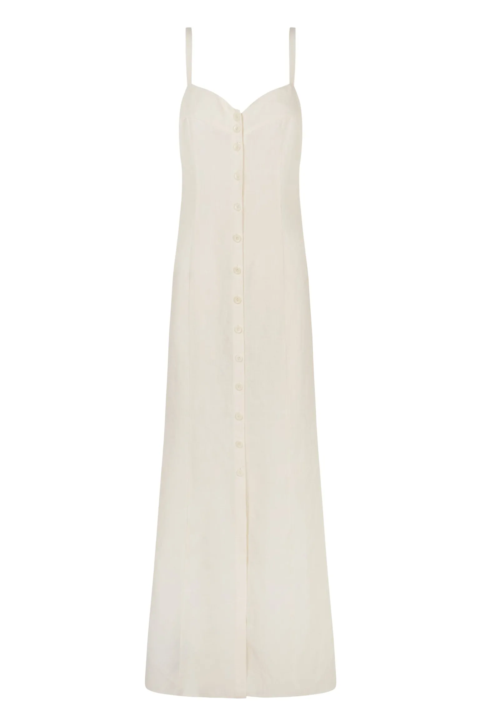 Bambina, ivory linen dress