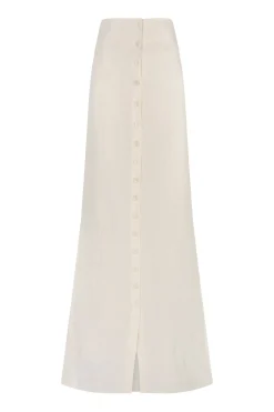 Bambina, ivory linen skirt