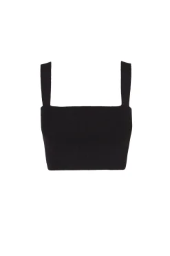 Bambino, bandeau top in black knit