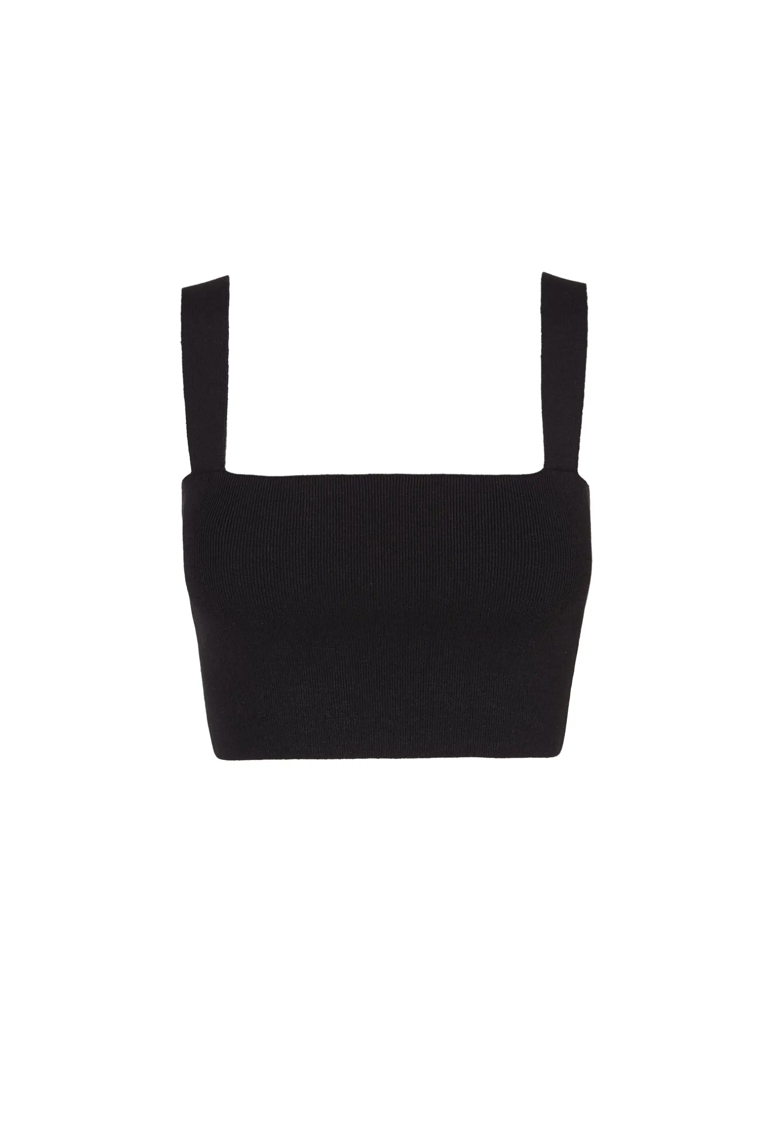 Bambino, bandeau top in black knit