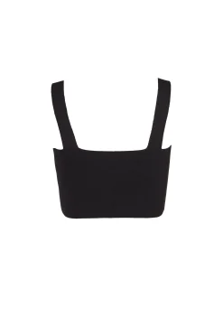 Bambino, bandeau top in black knit