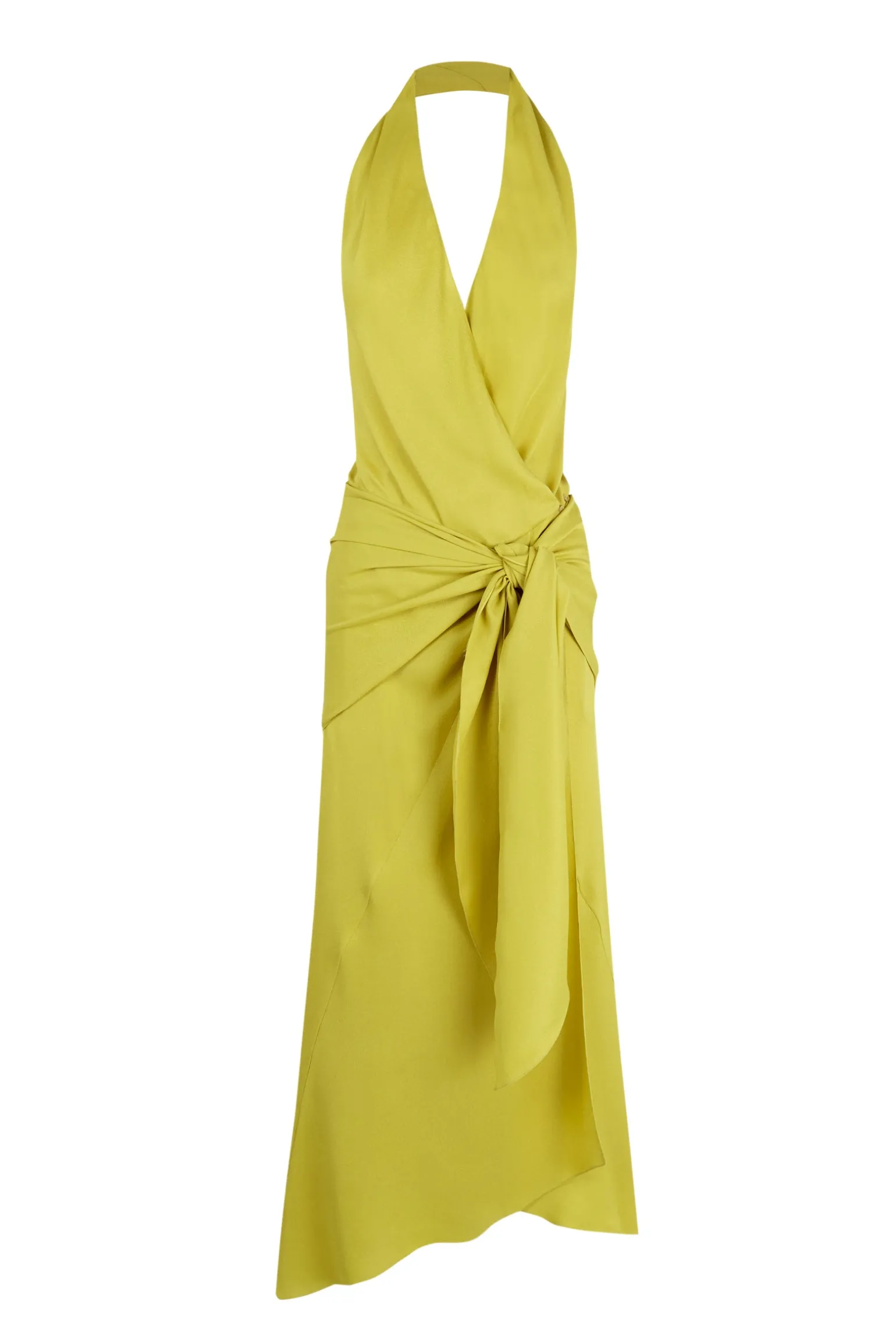 Banane, yellow halter dress