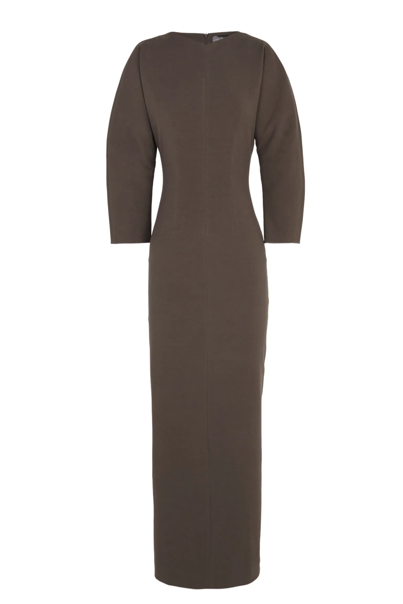 Bawa, brown fitted dress