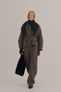 Bawa, brown high-waisted pants