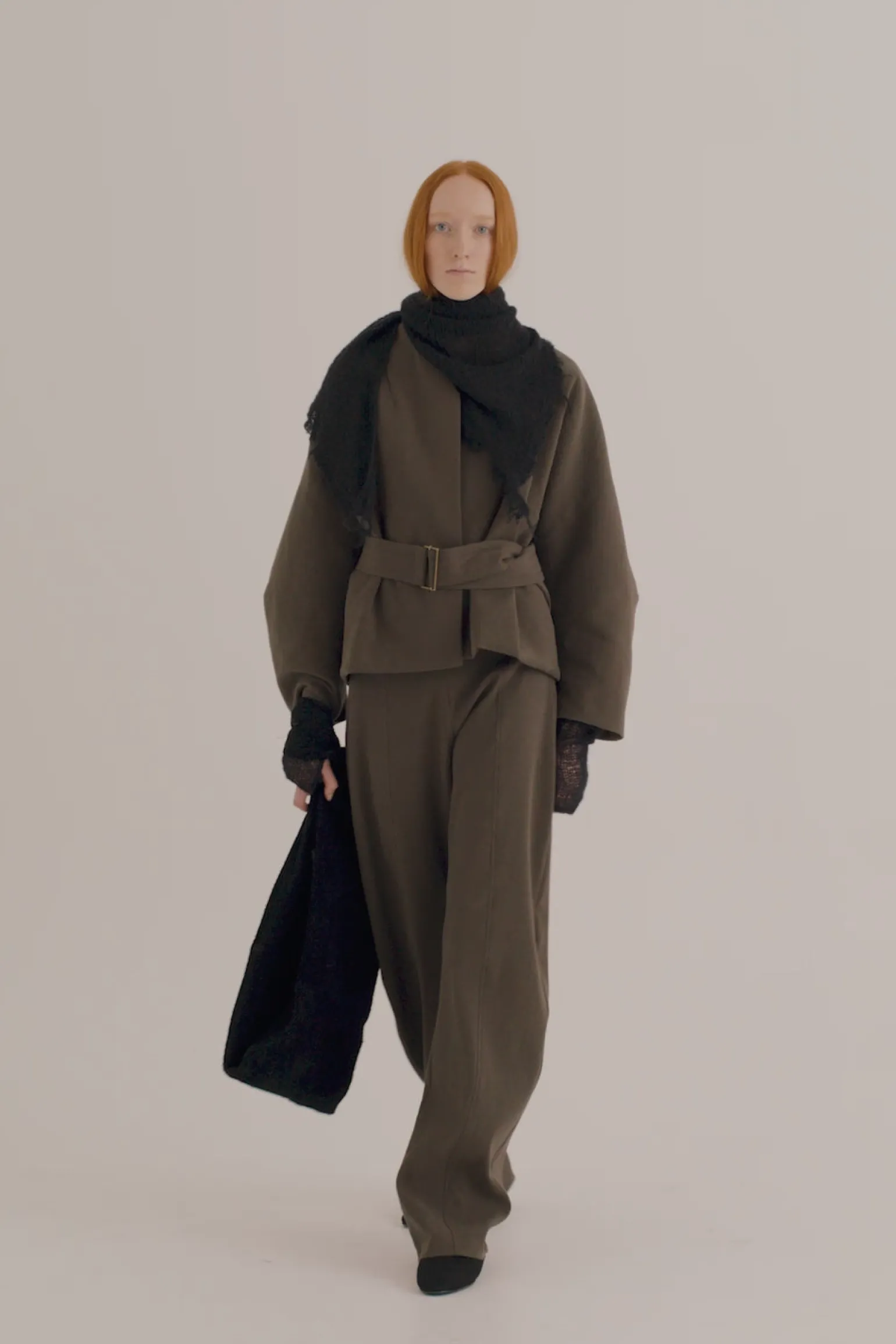Bawa, brown high-waisted pants