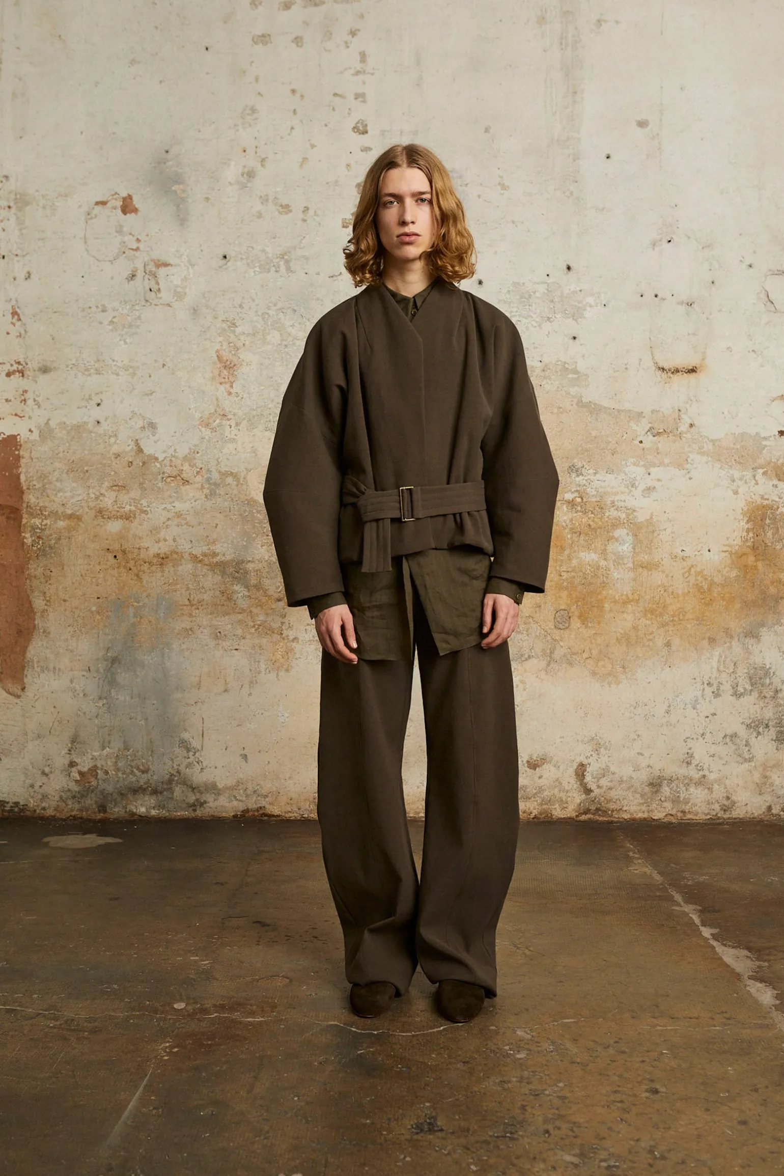 Bawa, brown high-waisted pants