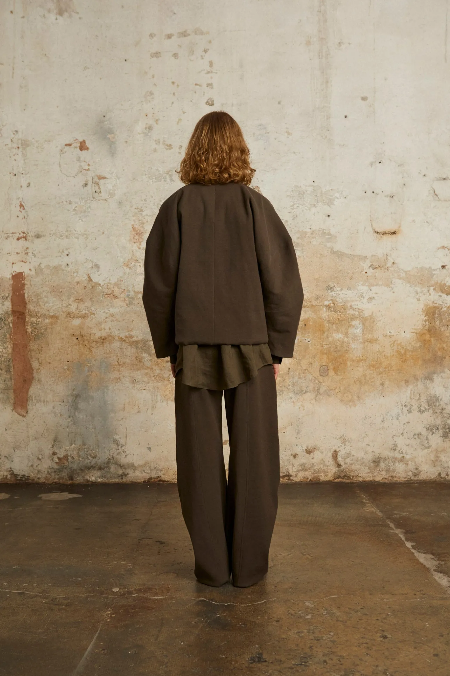 Bawa, brown high-waisted pants