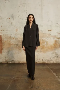 Bawa, long black skirt