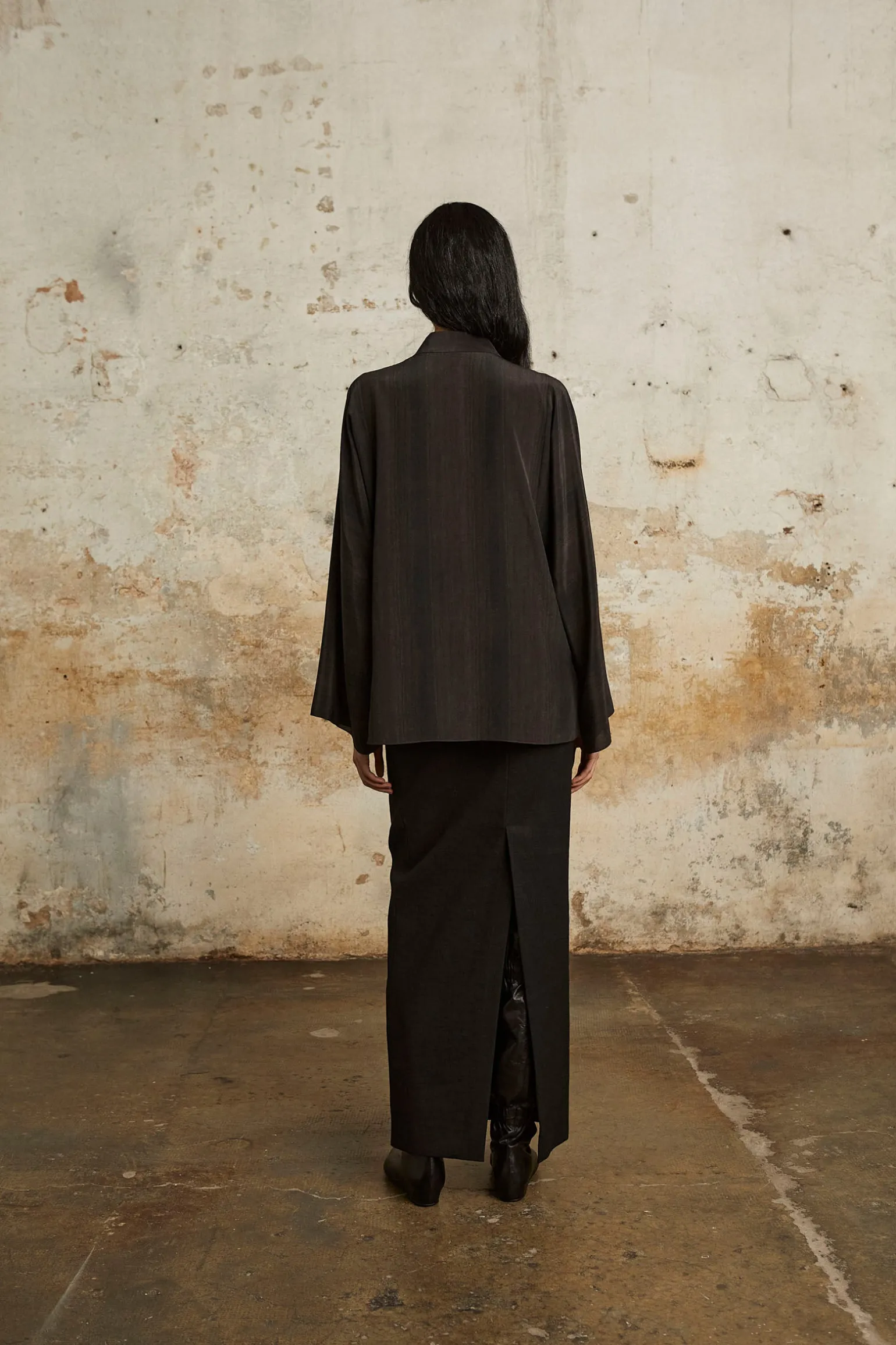 Bawa, long black skirt