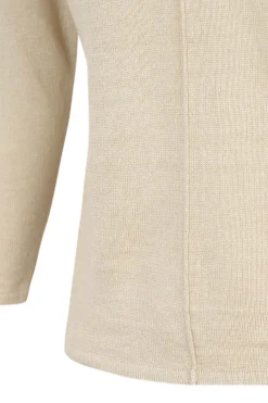 Botanica, ecru linen knit sweater