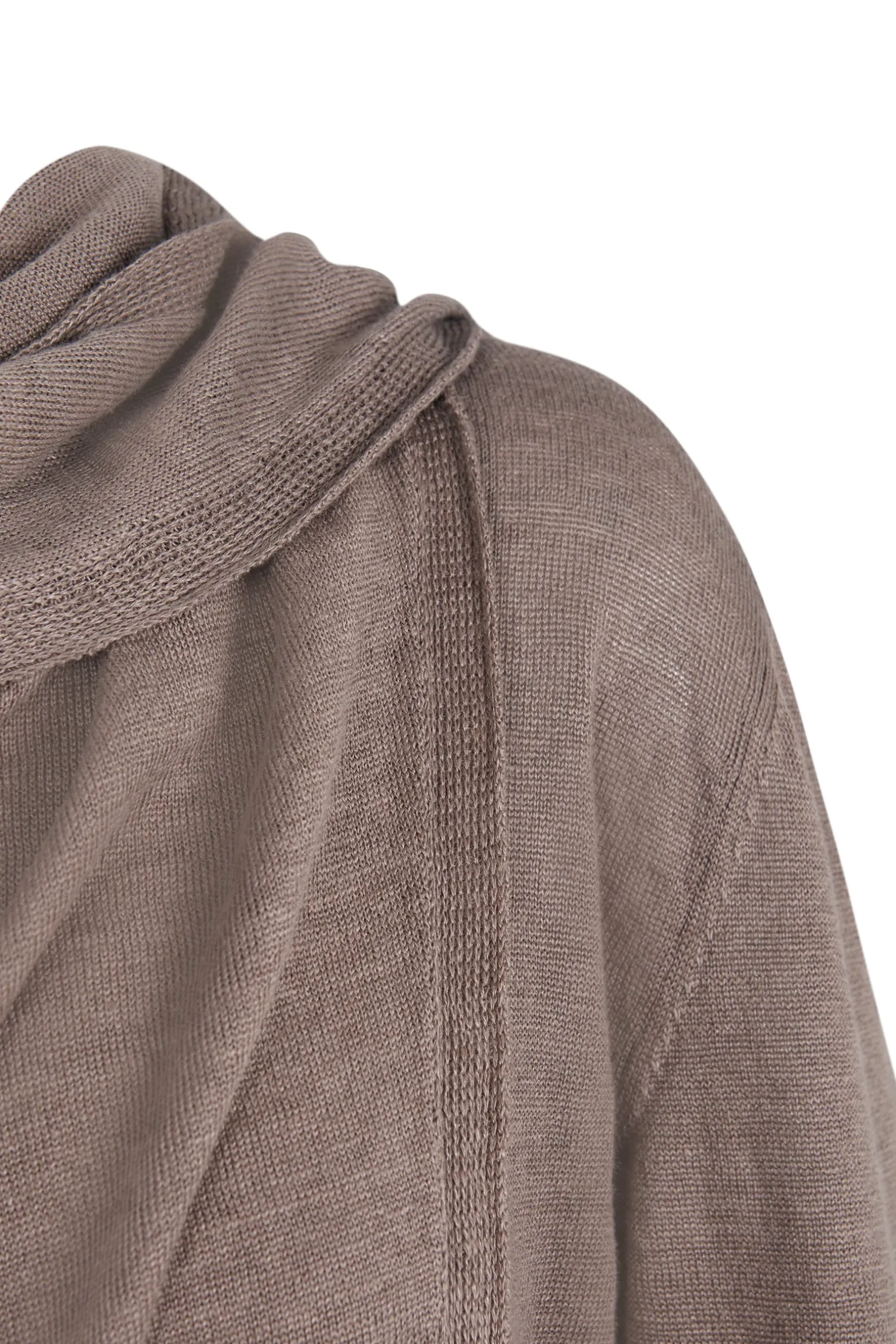 Botanica, mink linen knit wrap top