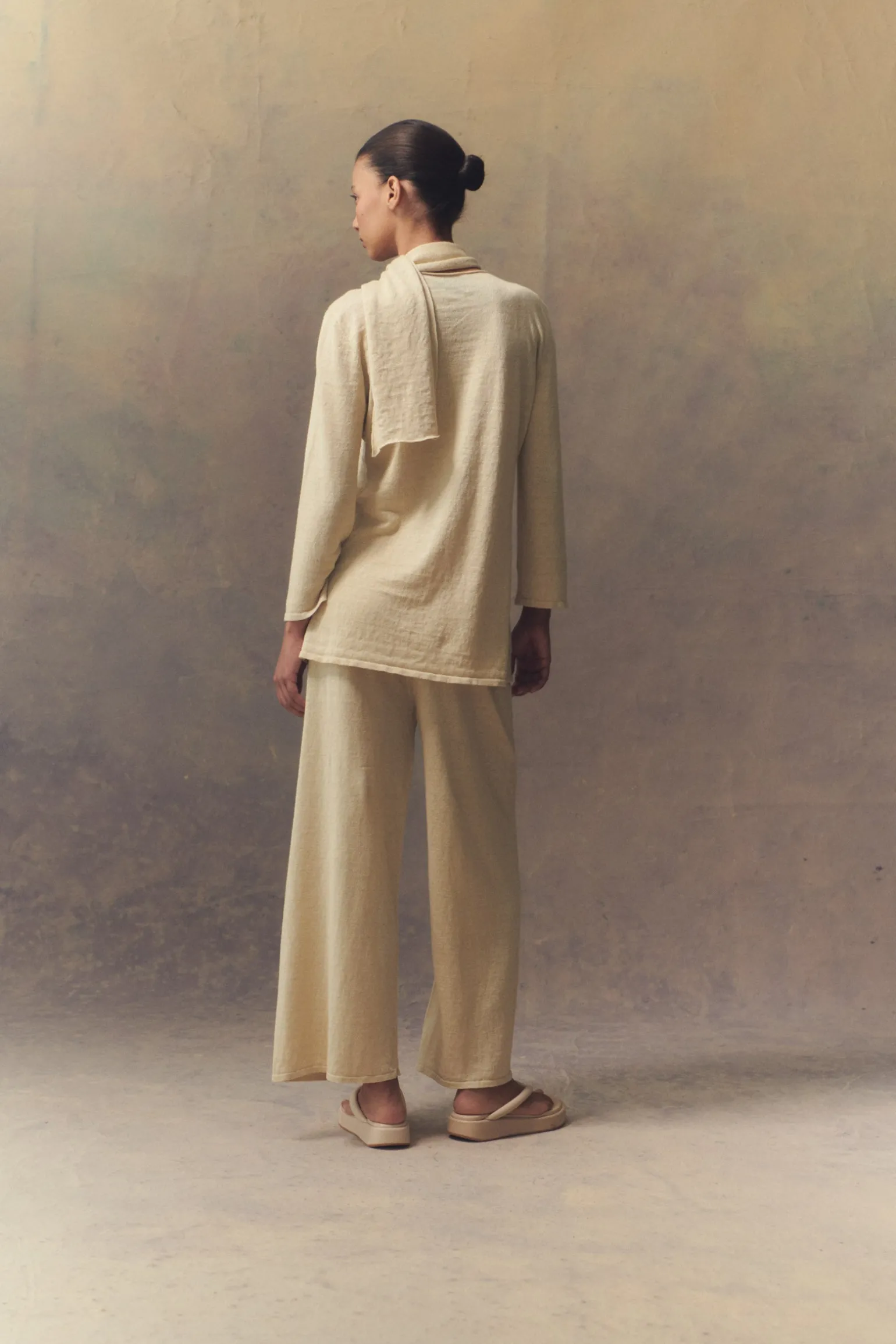 Botanica, mink linen knit pants