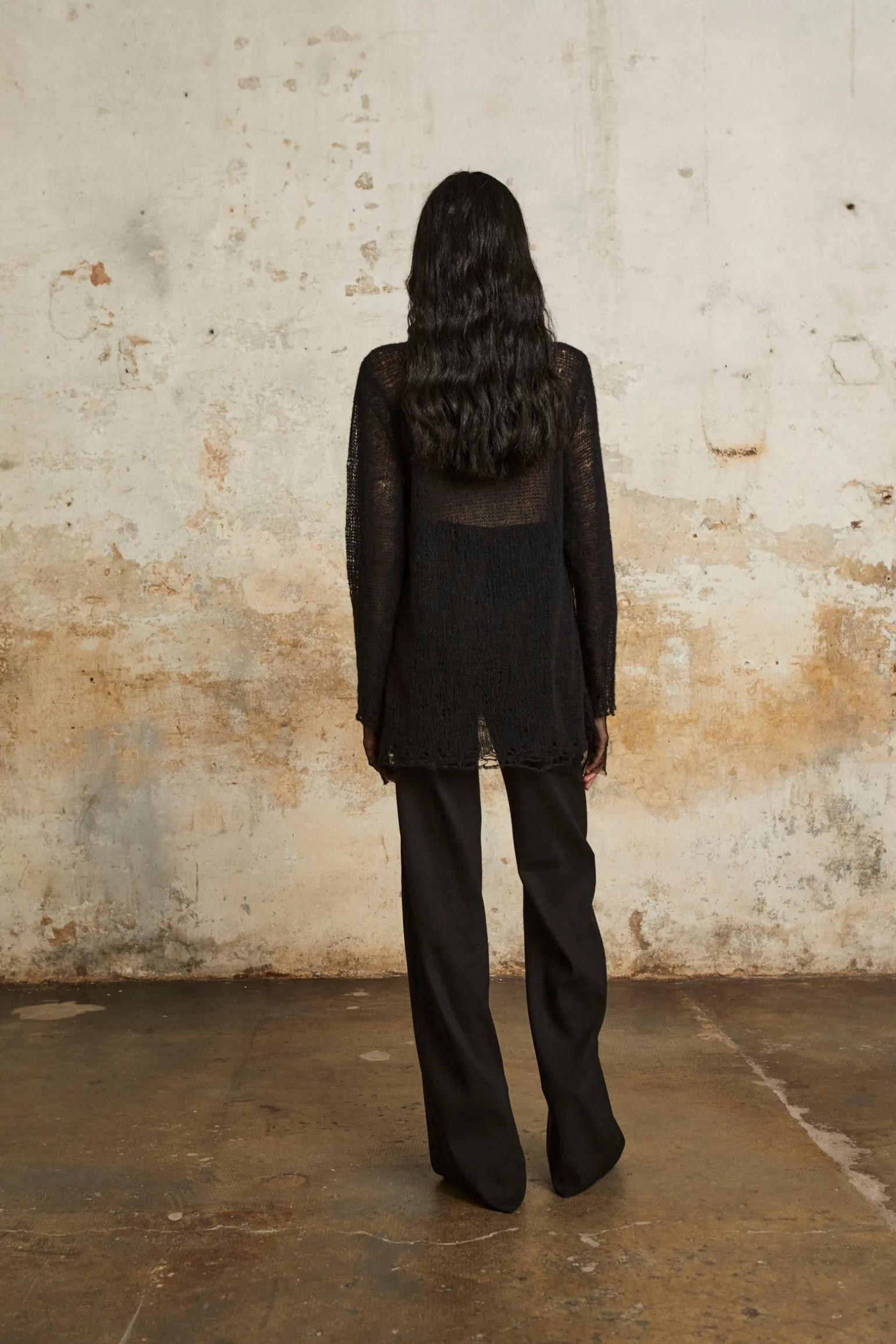 Bowie, black high-waisted pants